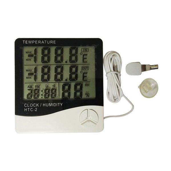 Buy White Color Digital Weather Thermometer , Digital Indoor Outdoor Thermometer at wholesale prices