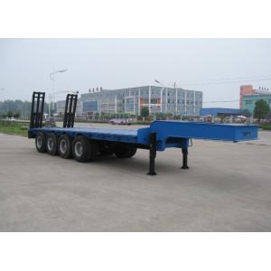 ABS Anti-lock Braking System Low Bed Semi Trailer 80 Tons Payload 3 /4axles