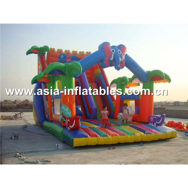 Buy Hot Rental Inflatable Slide With Archway For Kids Entertainment at wholesale prices