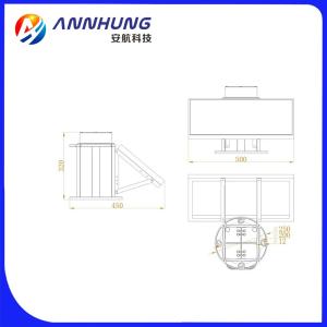 35W 60fpm Solar Chimney Warning Light 20000cd UV Polycarbonate