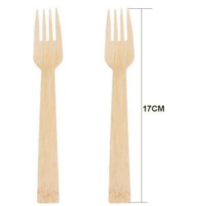 170mm Bamboo Cutlery Set Disposable Utensils Set Biodegradable Wrapped Cutlery
