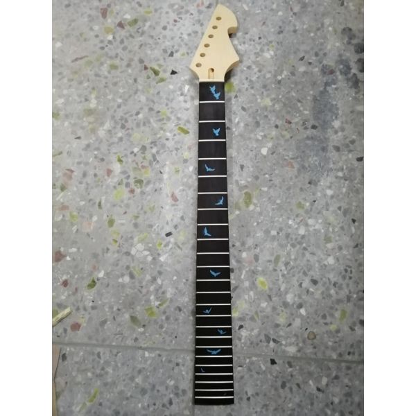 Custom Grand 22 Fret Roasted Maple Electric Guitar Neck for Handmade Tele Guitar Kits Gloss Finished with Bone Nut