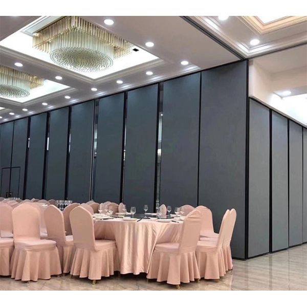 22kg/M2 Soundproof Sliding Wall Divider Fabric Surface Partition Wall In Hall