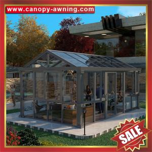 high quality outdoor backyard prefabricated solar aluminum glass sun house