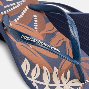 Lightweight Palm Leaves Print Flip Flop Sandals Womens Custom Logo