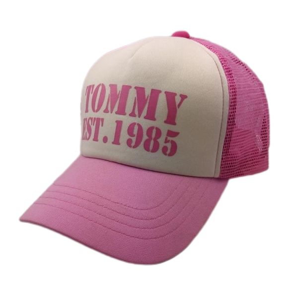 Buy Five Panel Low Profile Female Trucker Hats , Summer Pink Trucker Cap OEM at wholesale prices