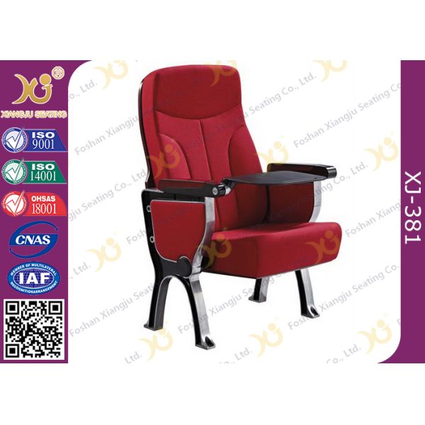 Fabric/Leather Auditorium Furniture Church Hall Chairs With Damper Mechanism