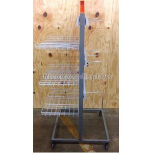 Sports Products Freestanding Metal Gondola Shelving Units Double Sided With 4