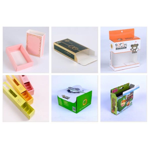 300g 450g C2S Paper Colored Packaging Boxes Recycle Carton 500PCS Offset Printing