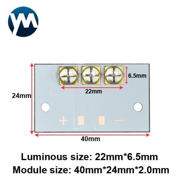 UV Module 30W Quartz Lens LED Lamp Beads 365nm 385nm 395nm 405nm