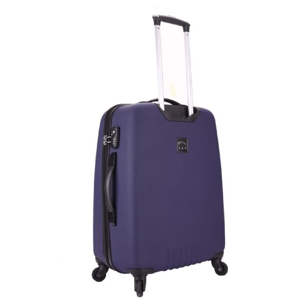 Spinner Caster Hard Shell Luggage One-Piece Zipper Trolley Case with TSA Combination Lock