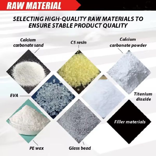 Anti Skid AASHTO M249 Hot Melt Marking Paint 25kg With Added Reflective Glass Beads