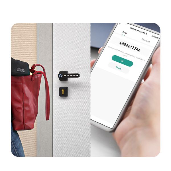 360° Fingerprint Entry Door Lock Aluminum Alloy For Home Apartments