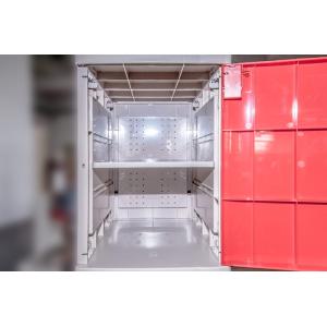 China School Storage Lockers With Padlock , 4 Comparts 1 Column Red School Lockers on sale