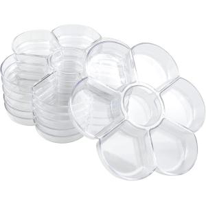 Quality 7&quot;L X 7&quot;W Transparent Kids Plastic Paint Tray Holder For Oil Watercolor Painting for sale