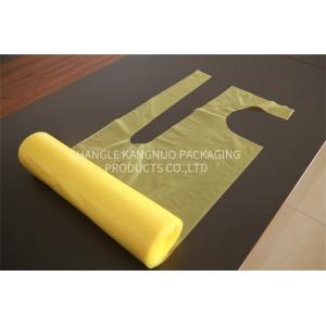 China Durable Disposable Medical Aprons Yellow LDPE Aprons Waterproof Long Life on sale