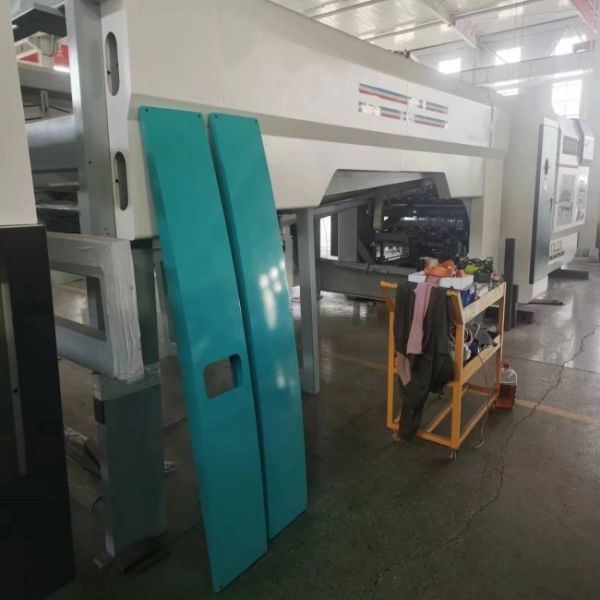 Buy Flexo Printing Folding Gluing Machine Carton Production Line Accurate And Neat Stacking at wholesale prices