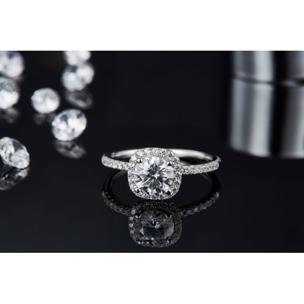 Square Cut Bridal Women Moissanite Square Diamond Gold with Silver Romantic Wedding Ring