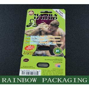 Black Mamba Sex Pills Packaging Blister Card Packaging for Men's Enhancement