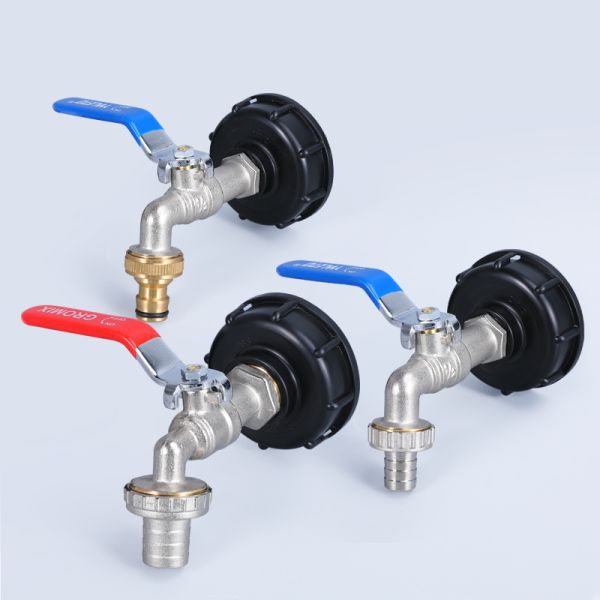Customized Support Adapter Faucet Wire IBC Tank Tap Replacement Connector Valve For Water Tank Hose Tap