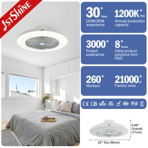 1stshine LED Ceiling Fan Smart Remote and 6 Speeds Ideal for Low Ceiling