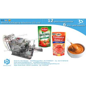 Doypack machine for sauce packing in bag with spout