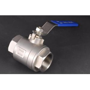 Screw Female Thread End 2PC Type SS304 Floating Ball Valve With PTFE Seat