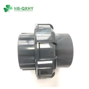 Pn16 Grey Color PVC Pipe Fitting Socket Union for High Pressure Cold Water