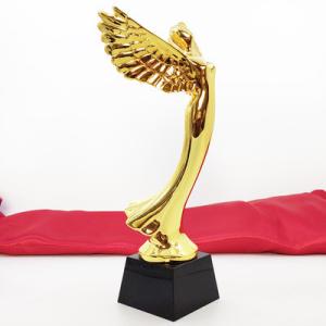 Resin Flying Figure 285mm height Music Award Trophy With Wings