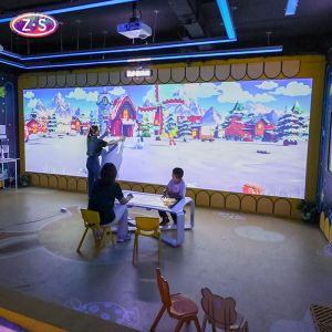 Wall Projection Drawing Interactive Games Custom Configuration For Space