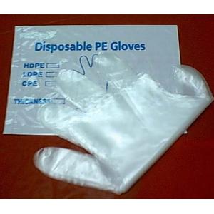 Food Grade Disposable PE Gloves Transparent Embossed / Smooth Surface OEM