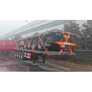80t/70t Container Transport Semi Trailer with Flat Bed and 12 Tires