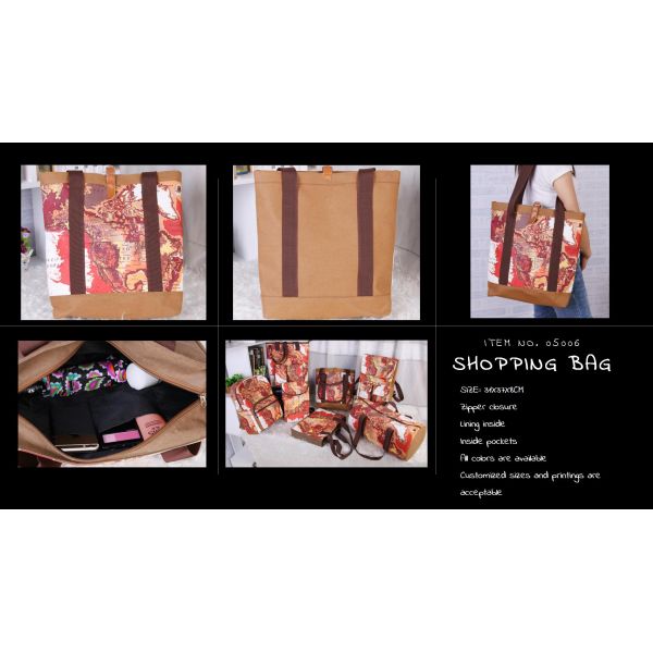 Buy ECO-Friendly washable kraft paper shopping bag at wholesale prices