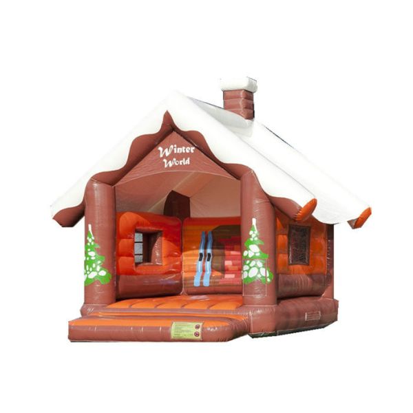 Christmas Inflatable Bouncy Castle , Outdoor Games Blow Up Jump House 5.2 * 4 *