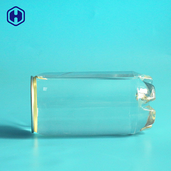 Buy Food Grade Round 375ML Clear Plastic Soda Water Cans at wholesale prices