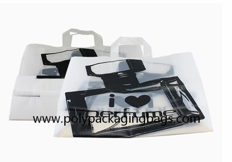 0.12mm HDPE Plastic Shopping Bags With Handles