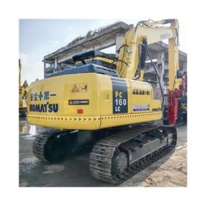 Made in Japan crawler chain used Komatsu PC160-7 excavator 16 ton for sale