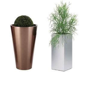 Quality Quality stand planters cylindrical round metal flower pots for sale