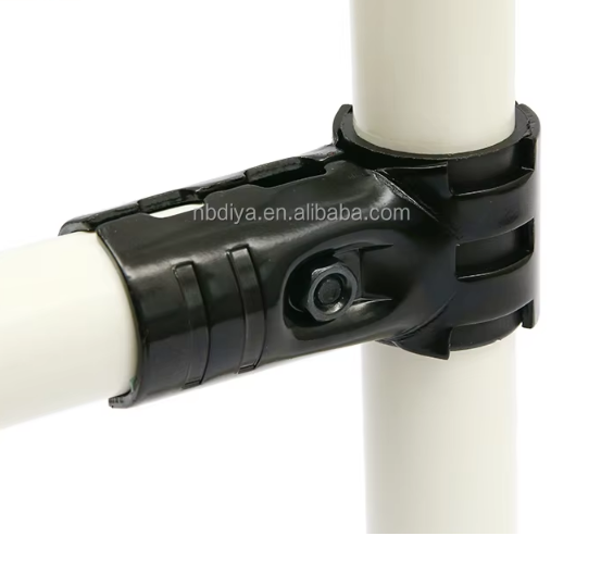 HJ-10 Factory Specialized Customize Pipe Fitting Lean Tube Connector Metal Single Metal Joint for Pipe Rack