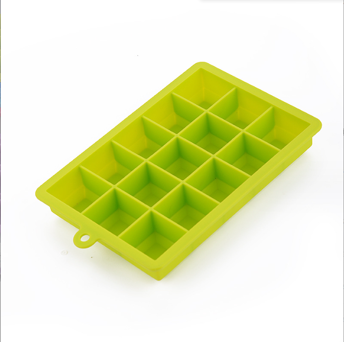 Ice Cream Makers Easy Release 15 Cavity 24 Cavity Silicone Ice Cube Trays with Lids