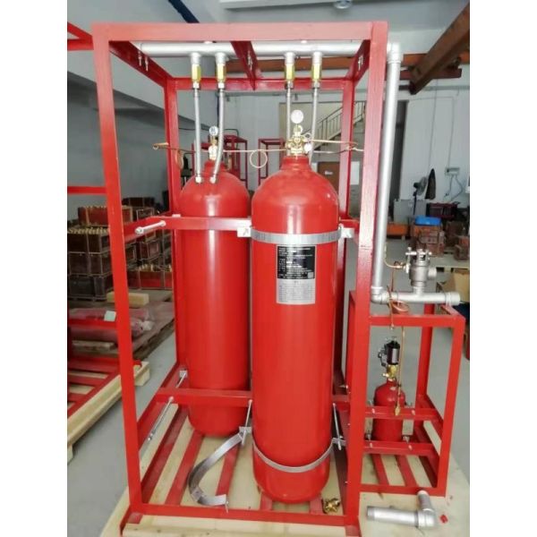 Buy IG100 100% Pressurized Nitrogen Inert Gas Fire Suppression System Fire Suppression Pipe Network Type at wholesale prices