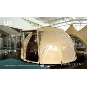 China Panoramic Ellipse Campsite Glamping Hotel Tent All Timber Frame on sale