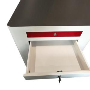 Flame Retardant Wooden Retail Display Stands Nontoxic Rotatable Lockable