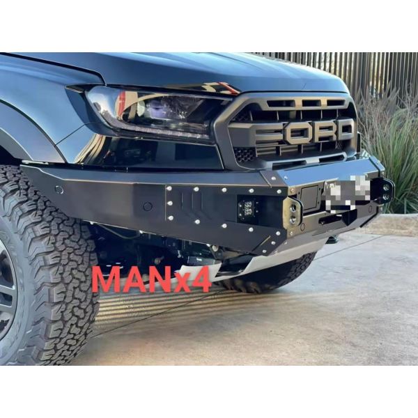 Black Q235 Ranger Raptor FORD Bull Bar 4x4 Steel Bumpers