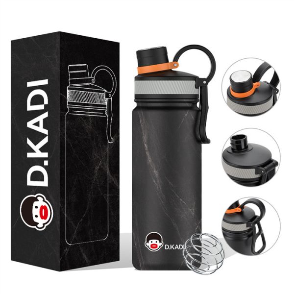 Double Wall Stainless Steel Vacuum Sports Bottle For Travel 23OZ