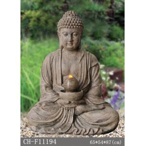 34 Inch Meditierende Buddha Water Fountain