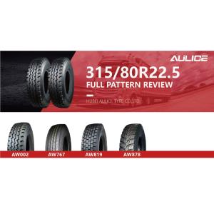 315/80R22.5 All Steel Radial Light Duty Truck Tires For 9 Inch Rim Deep Grooves