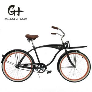 Customized Logo 26" Single Speed Coaster Brake Beach Cruiser Bike for Men in USA
