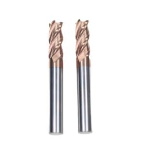 8mm Dia 8*20*8*60 TiAISiN Coated 4 Flat Flutes Carbide Square End Mill For
