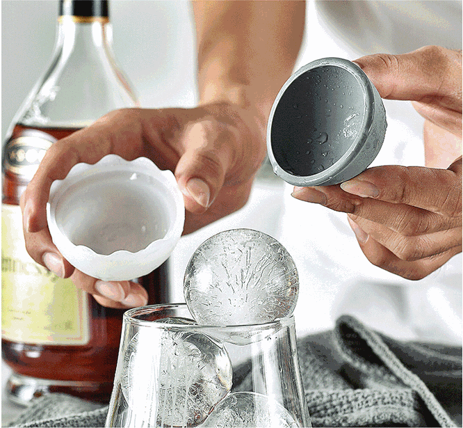 Ice Cream Tools Food Grade Round Silicone Ice Mold Whiskey Ball Maker Mold